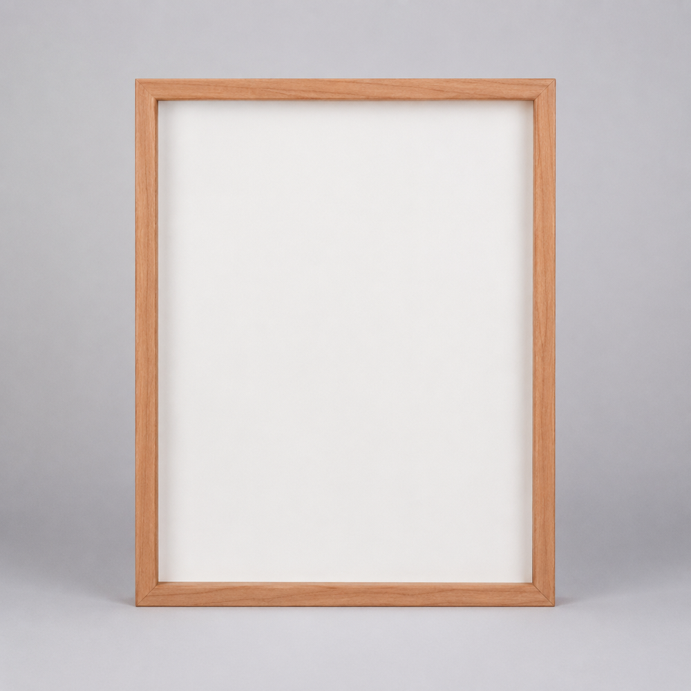Gallery Frame To Go — Bilderrahmen Massivholz Kirsche mit Fremdfeder Eckverbindung, Frameworks Berlin